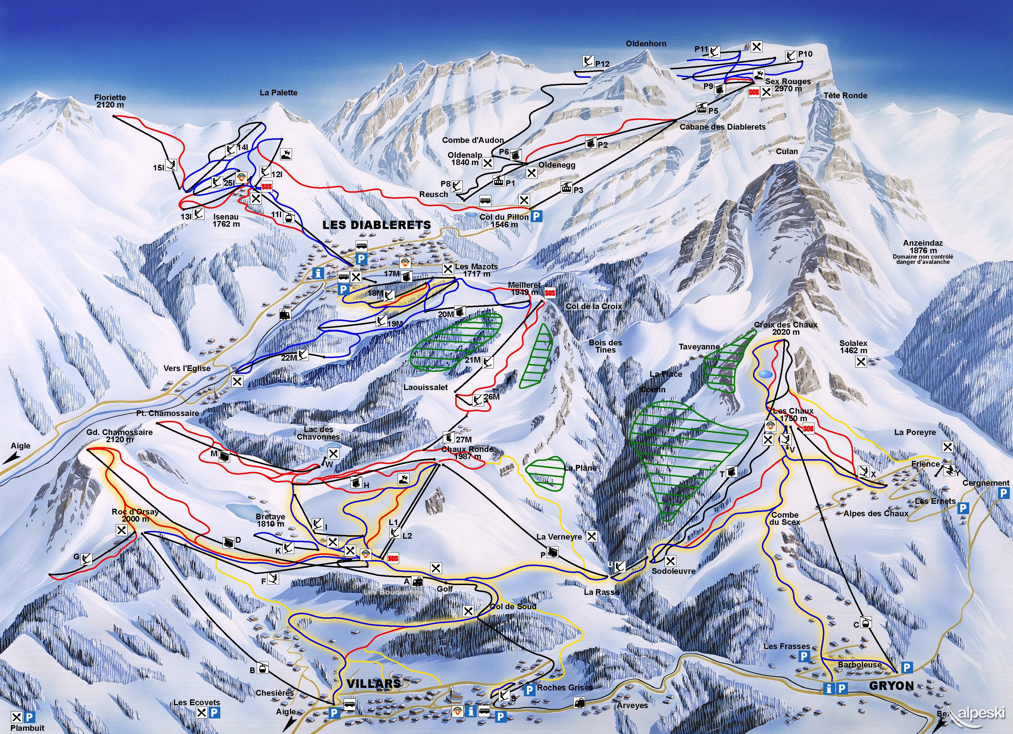 Estación de esquí Les Diablerets, Suiza - Alpeski Especialistas de esquí en  los Alpes